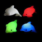 Aangepast ontwerp geschenken dolfijnen vormige PVC, Color changing Mini Led Sleutelhanger