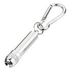 Aangepaste ontwerp metalen sleutelhanger zaklamp, white led Zaklamp sleutelhanger voor relatiegeschenken