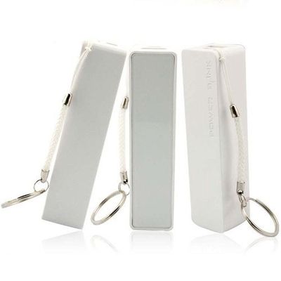 Witte 2600mAh-Celtelefoon het Laden Post, Draagbare de Batterijlader van Keychain van de Machtsbank