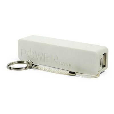 Witte 2600mAh-Celtelefoon het Laden Post, Draagbare de Batterijlader van Keychain van de Machtsbank