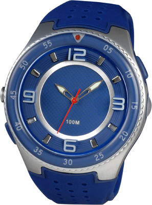 De Ronde Sportieve Analoge Horloges van mensen met Geleid Bestand Toorts en 100m Water