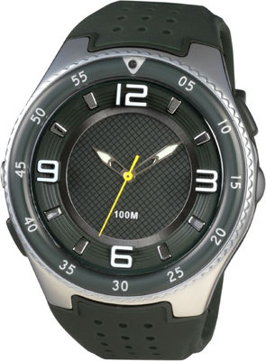 De Ronde Sportieve Analoge Horloges van mensen met Geleid Bestand Toorts en 100m Water