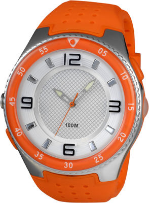 De Ronde Sportieve Analoge Horloges van mensen met Geleid Bestand Toorts en 100m Water
